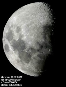 Omegon Teleskop N 114_900 EQ-1 Mond